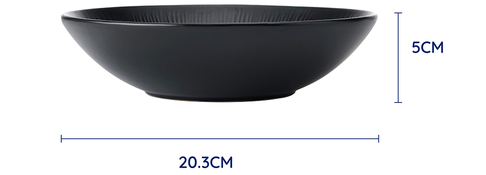 Sada talířů na tětoviny Mikasa Jardin 4 ks, černé detajl 1